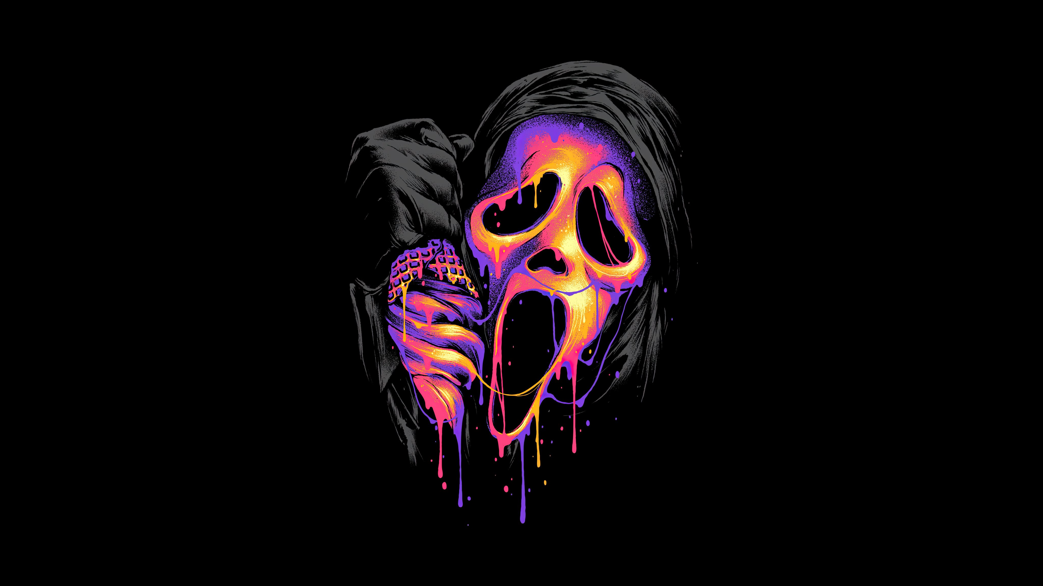 Ghost Face Scream - Wallpapers for Apple iMac 21.5″ in 4096x2304 resolution