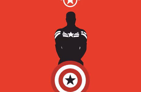 Обои фильмы: Marvel, Капитан Америка, силуэт, щит