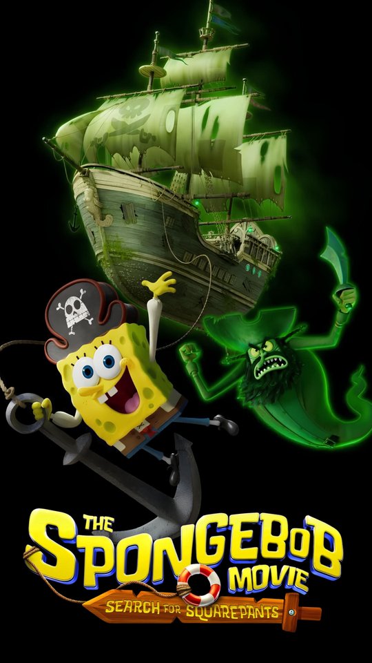 SpongeBob as a pirate - Wallpapers for Samsung, HTC, Sony in 540x960 resolution