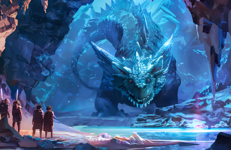 Imagination Wallpapers: dragon, cave, ice, water