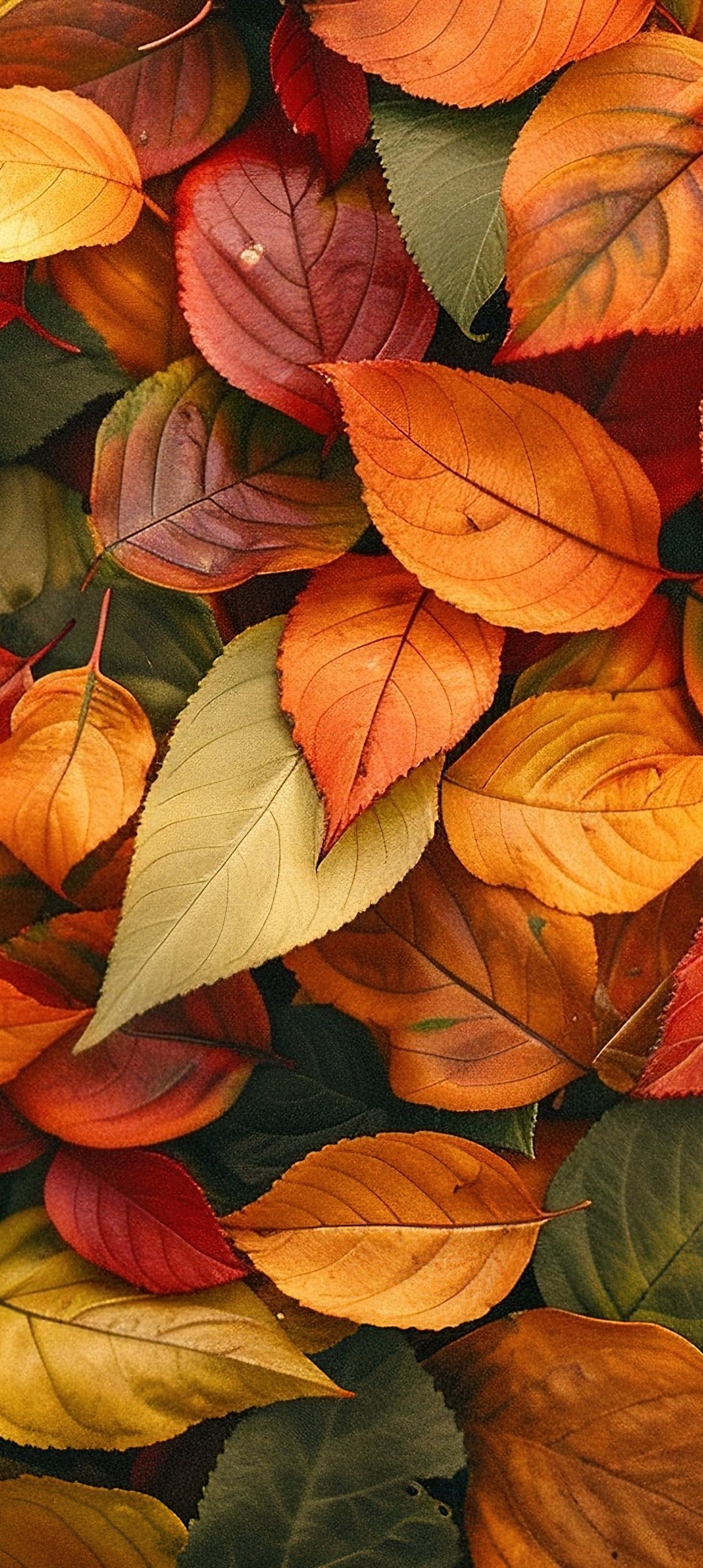 Autumn leaves on the ground - Wallpapers for Samsung Galaxy A13/A14/A53, Realme 12 Pro 5G, POCO M5 in 1080x2408 resolution