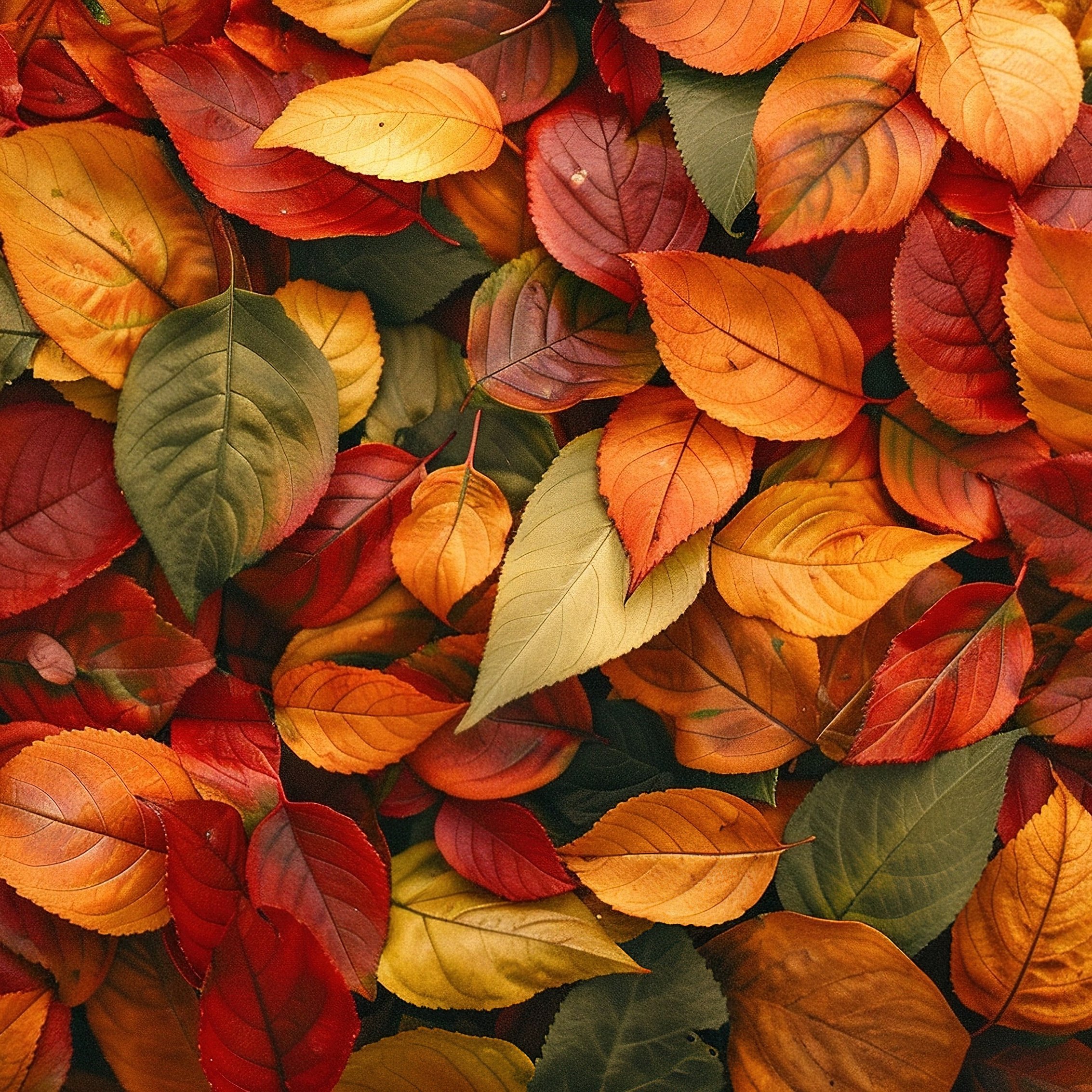 Autumn leaves on the ground - Wallpapers for iPad mini 8.3″ in 2266x2266 resolution