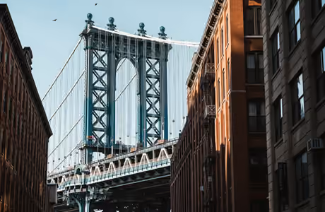Brooklyn Wallpapers for iPad Pro 11″ (2388x2388): New York City, Brooklyn, Manhattan Bridge, architecture