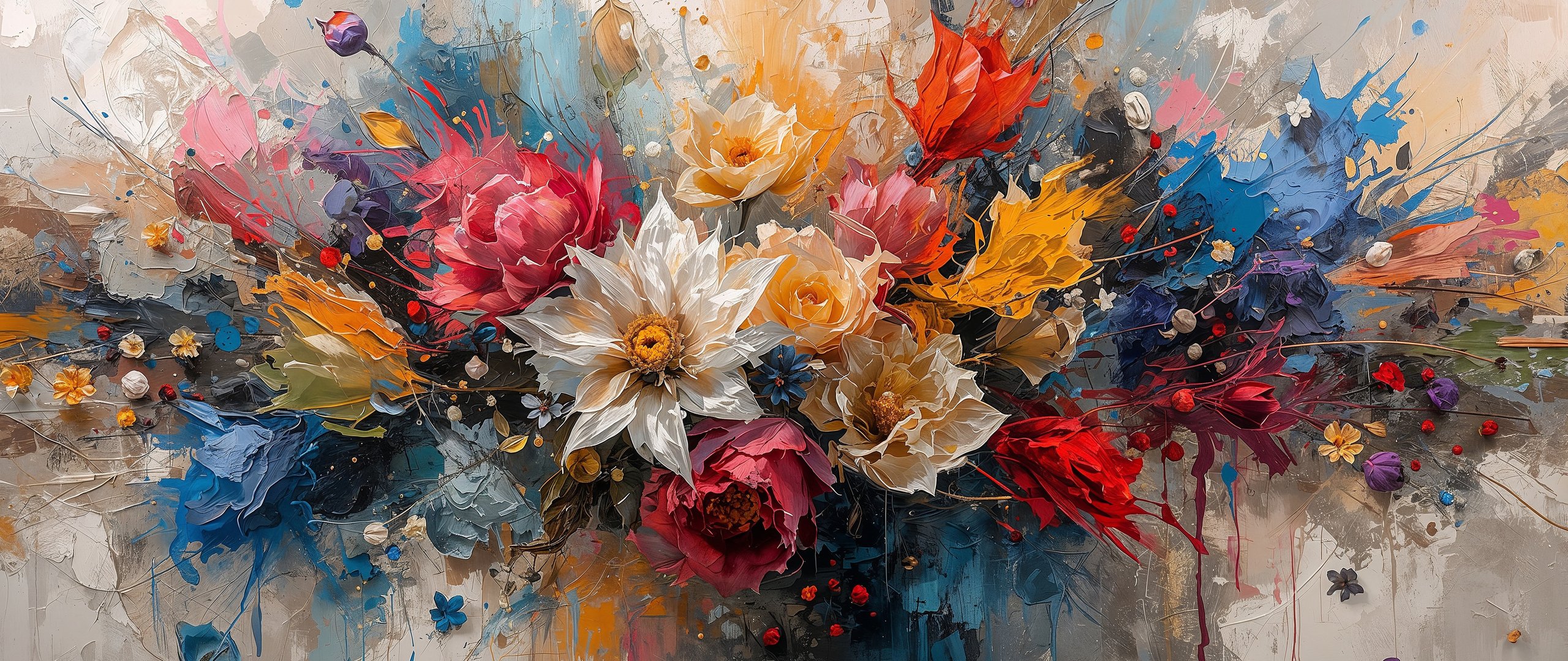 Still life with flowers - UltraWide 21:9 wallpapers in 2560x1080 resolution