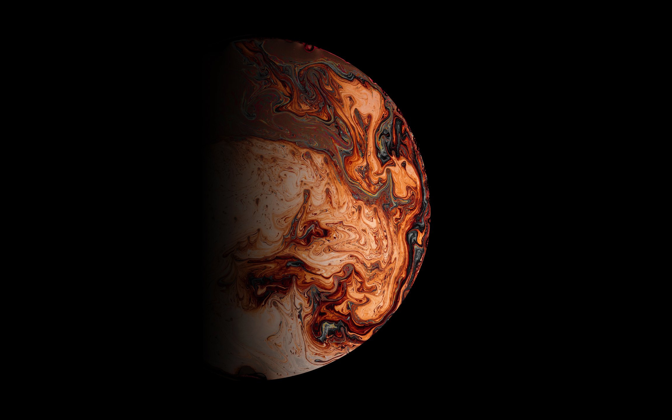 Planet with molten lava - Wallpapers for Apple MacBook 12″ in 2304x1440 resolution