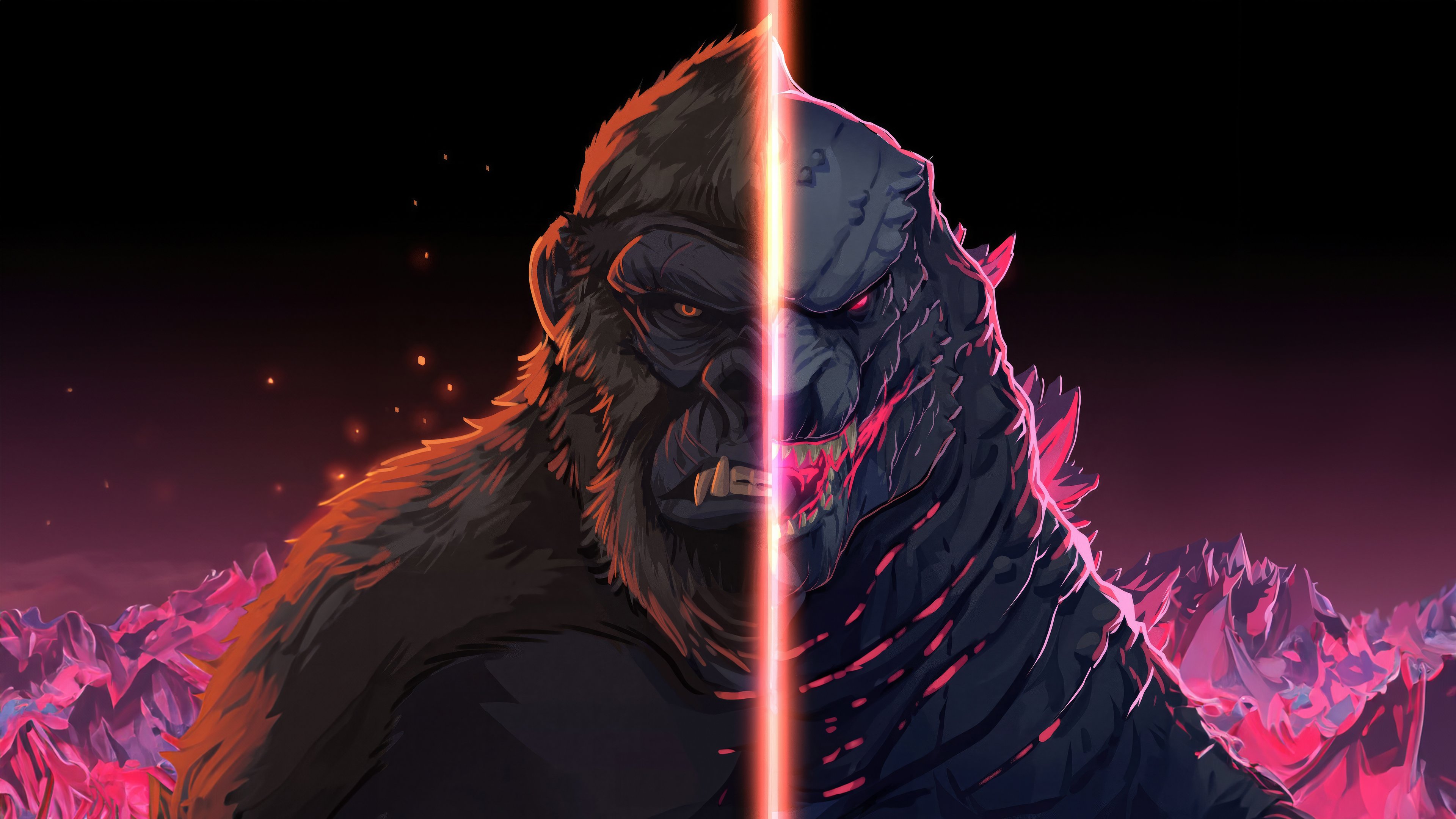Godzilla vs King Kong - 4K PC Wallpapers in 3840x2160 resolution