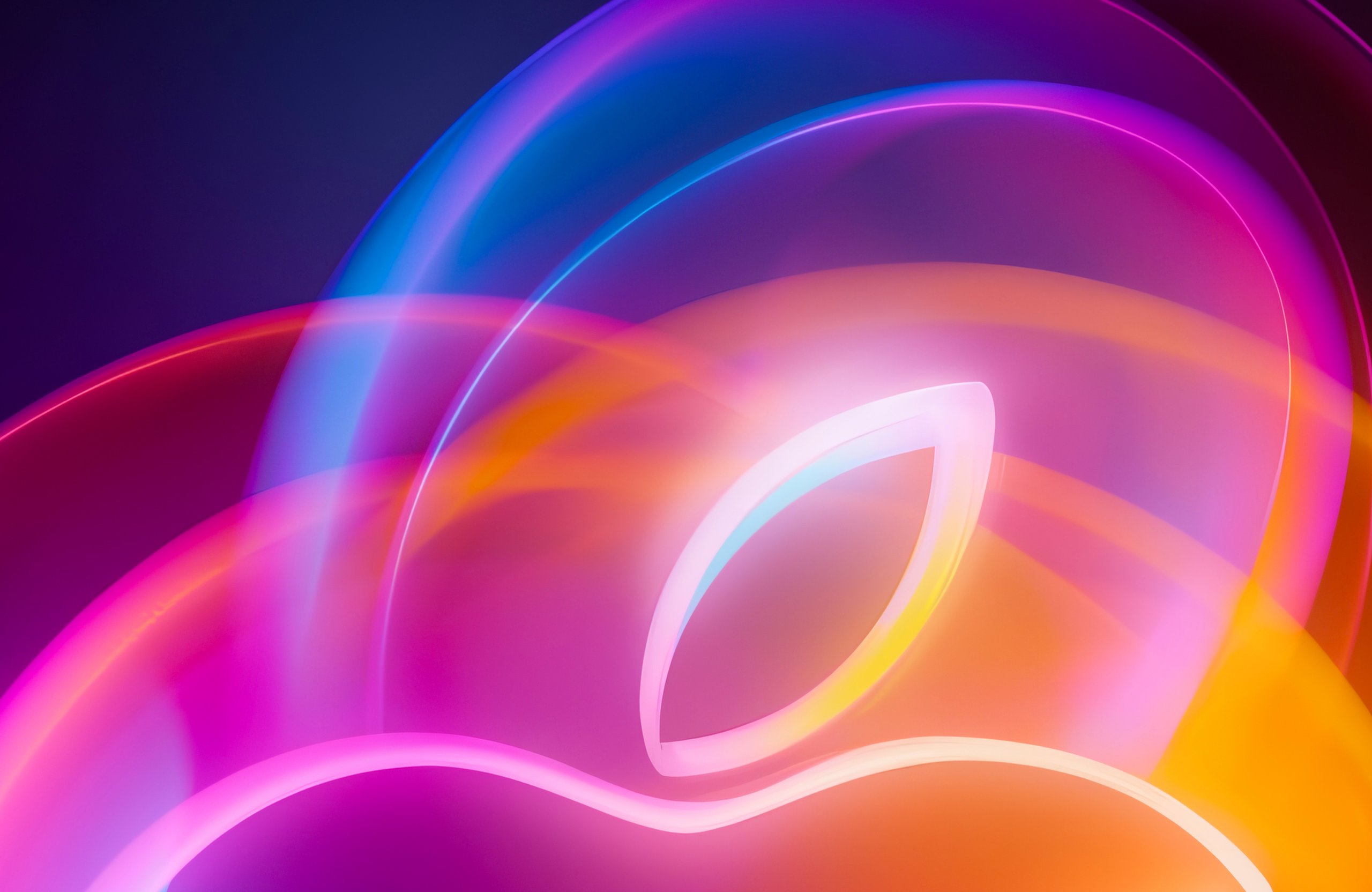 Цветной логотип Apple Event - Обои для Apple MacBook Air 13 M2″ в разрешении 2560x1664