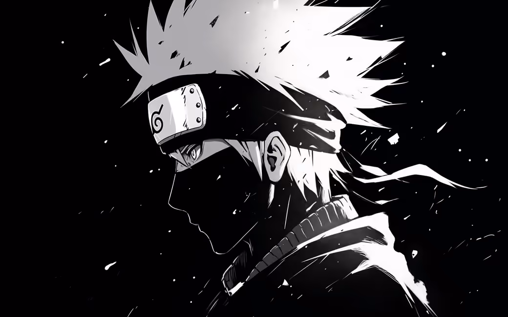 Kakashi Hatake with a blindfold — desktop and phone wallpaper, free download