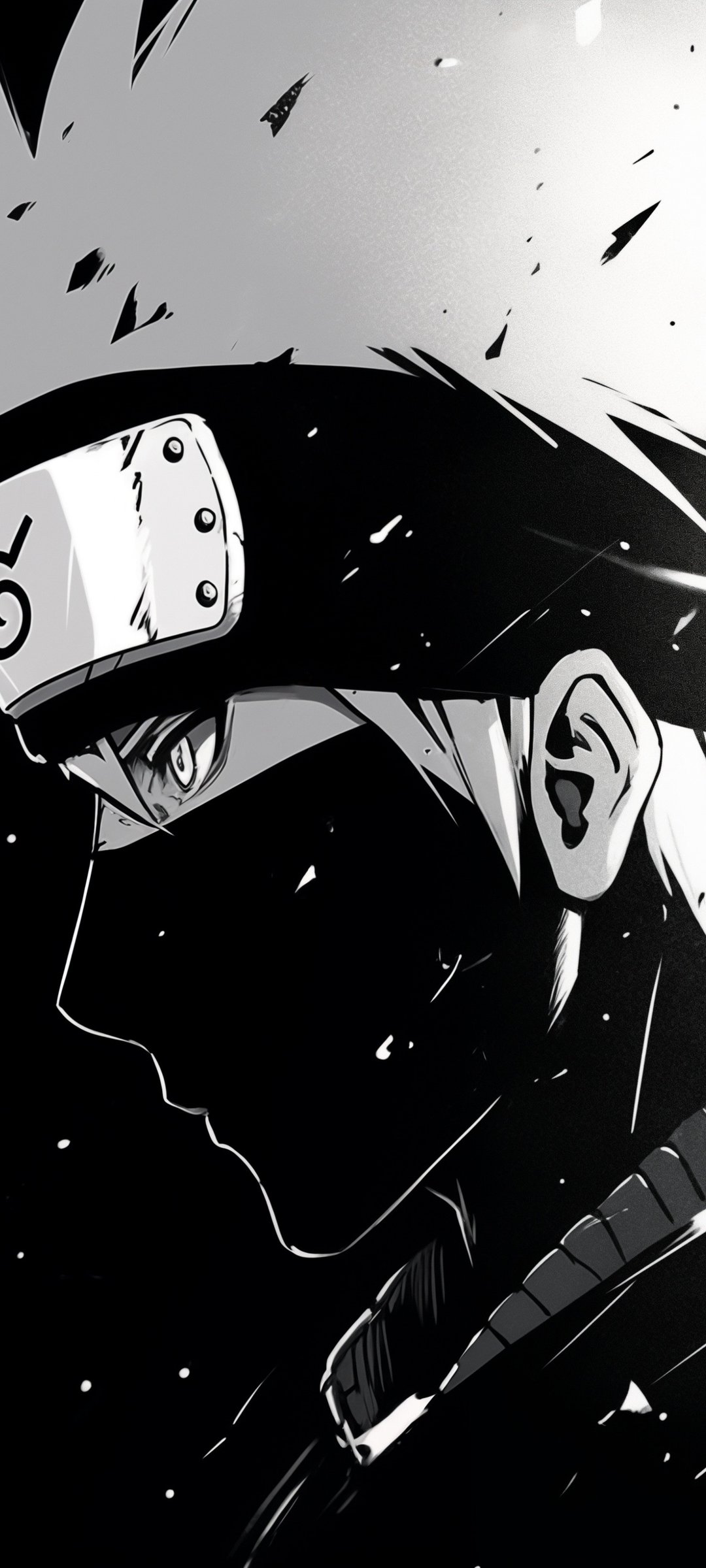 Kakashi Hatake with a blindfold - Wallpapers for Samsung Galaxy M55, POCO M4/X4/X5, Xiaomi Redmi 12/13/Note 13/Note 14/Note 14S in 1080x2400 resolution