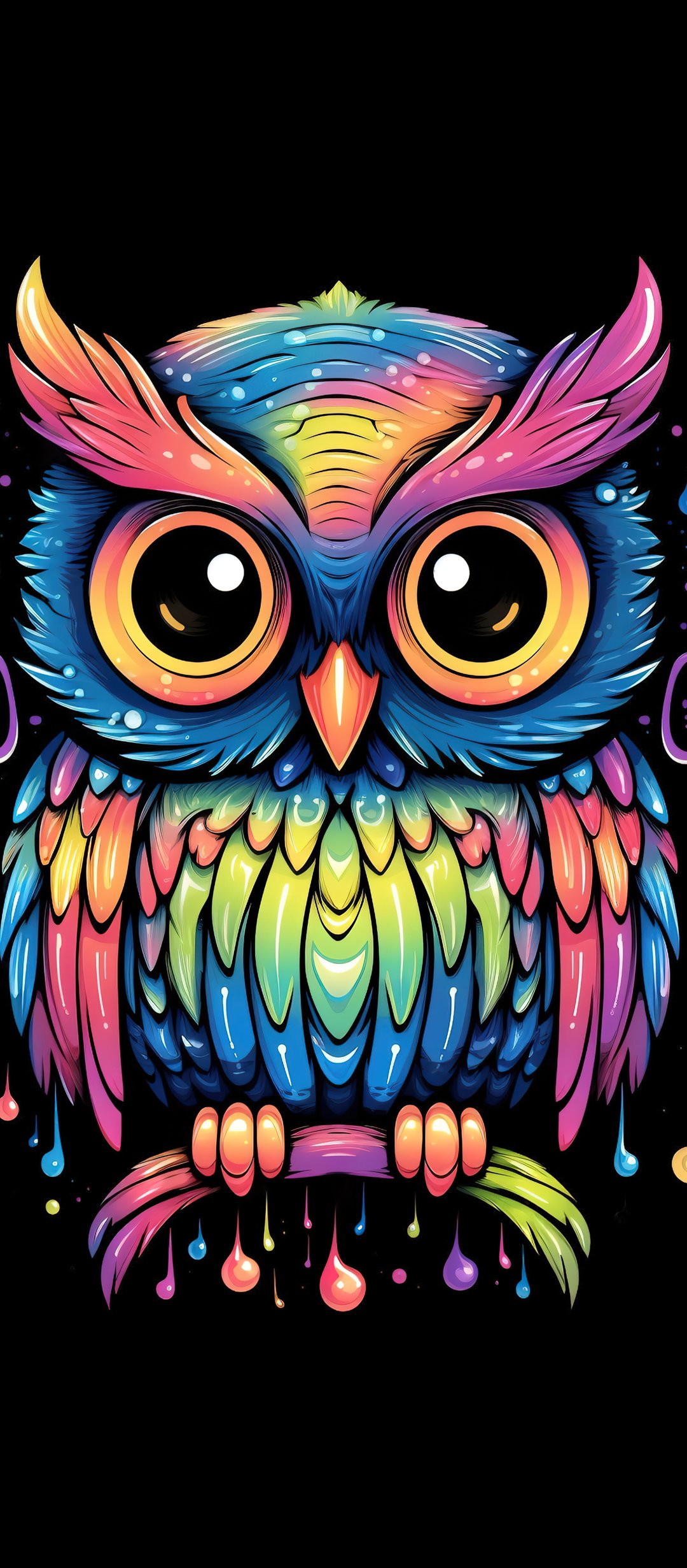Minimalist owl - Wallpapers for TECNO/Infinix in 1080x2460 resolution