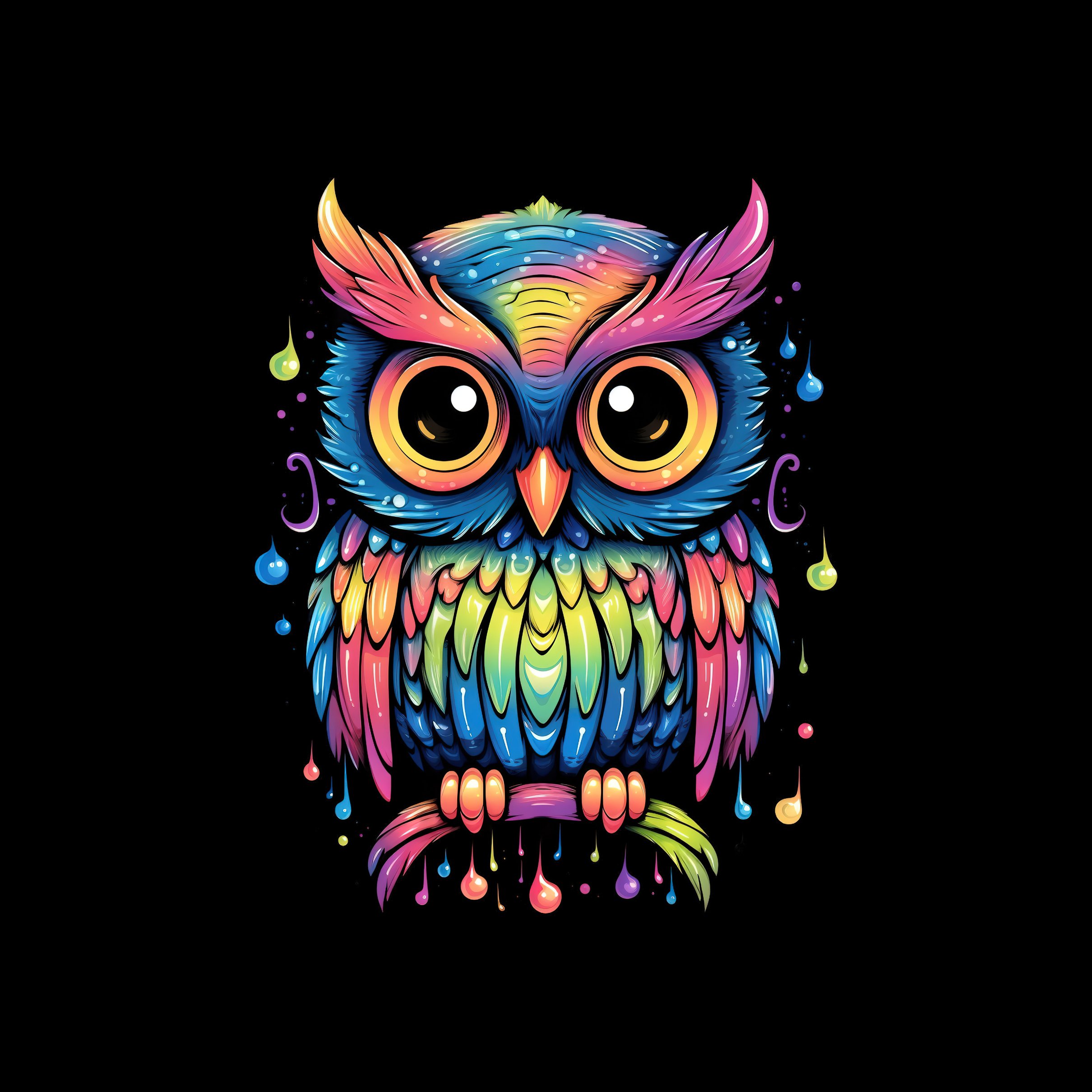Minimalist owl - Wallpapers for iPad Pro 11″ 2024 in 2420x2420 resolution