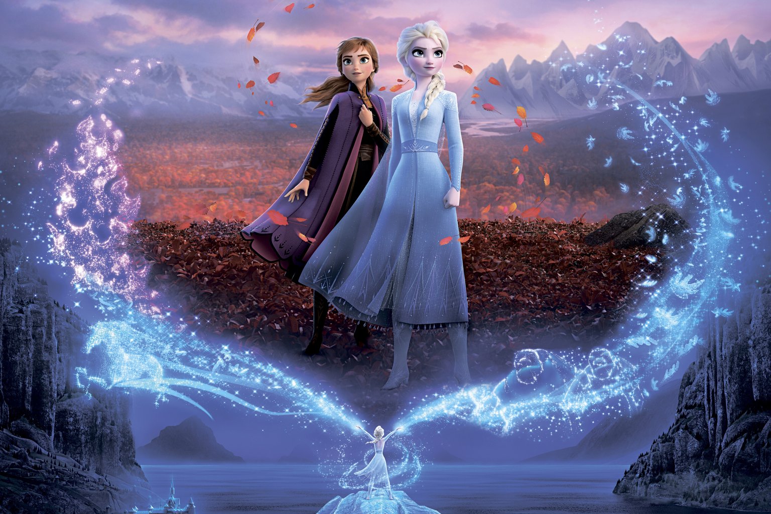 Anna and Elsa from the Frozen 2 - Microsoft Surface 12.4″ wallpapers in 1536x1024 resolution