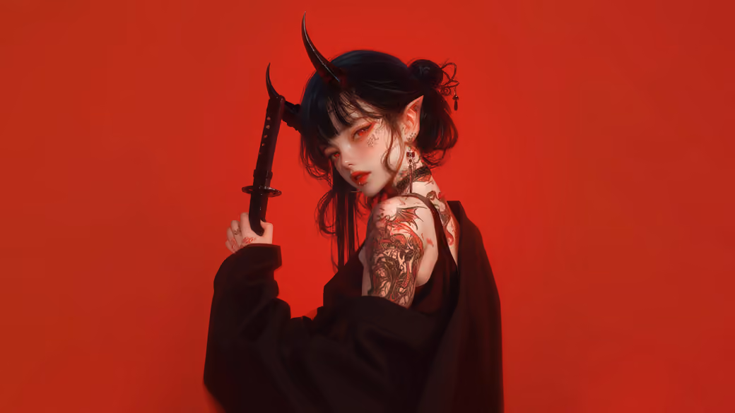 Elf ears and demon horns - Wallpapers for Samsung Galaxy Tab in 1920x1920 resolution