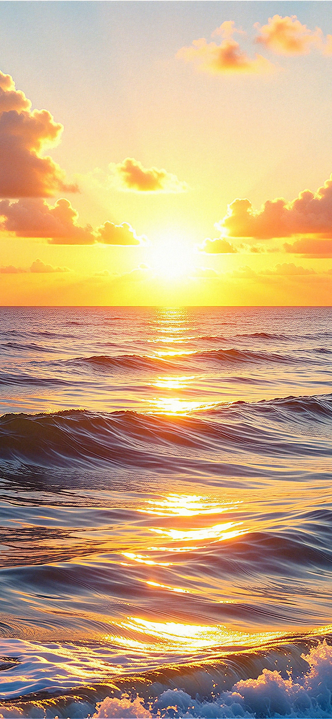 Sunset on the ocean - Wallpapers for iPhone 13 Pro Max/12 Pro Max/14 Plus in 1284x2778 resolution