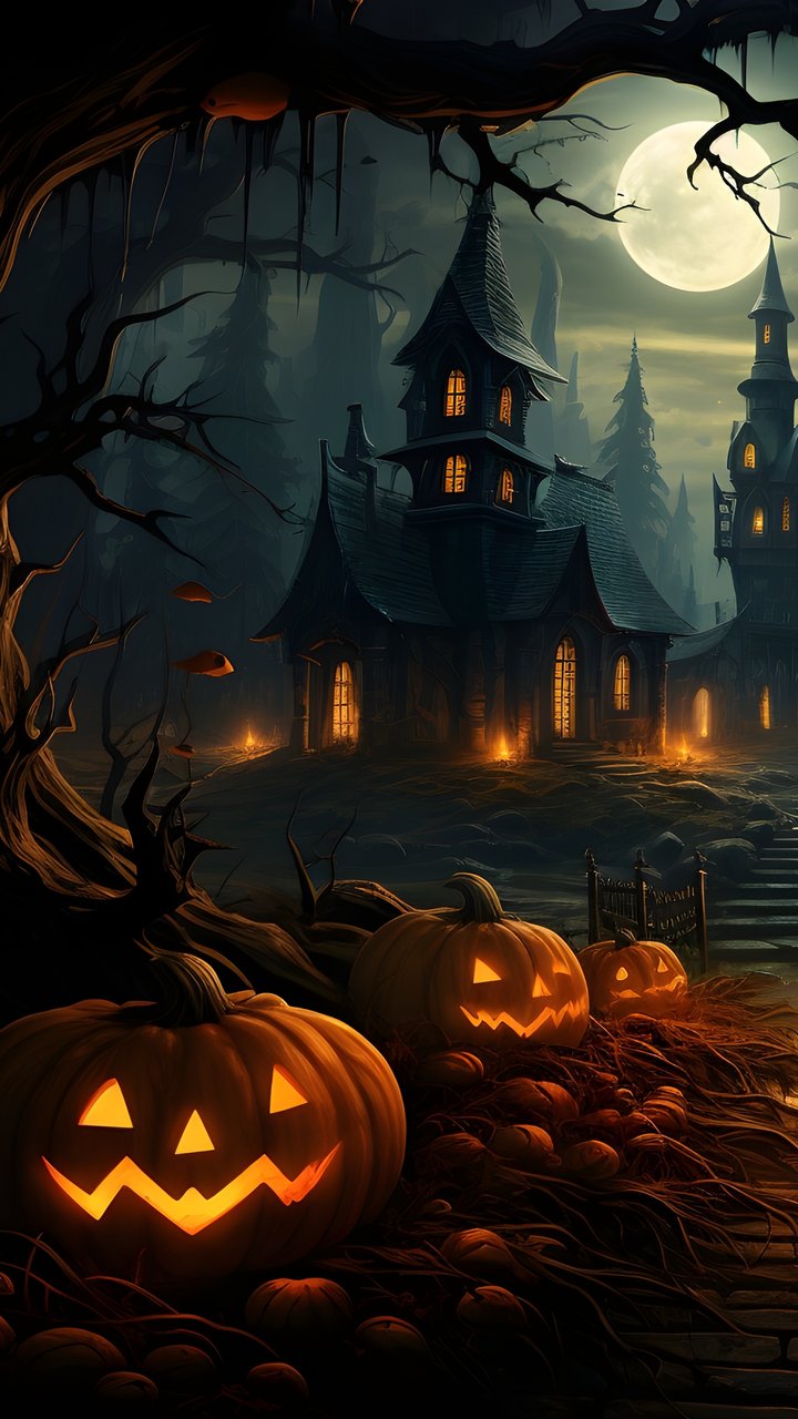 Halloween pumpkins for holiday decorations - Wallpapers for Samsung/LG in 720x1280 resolution