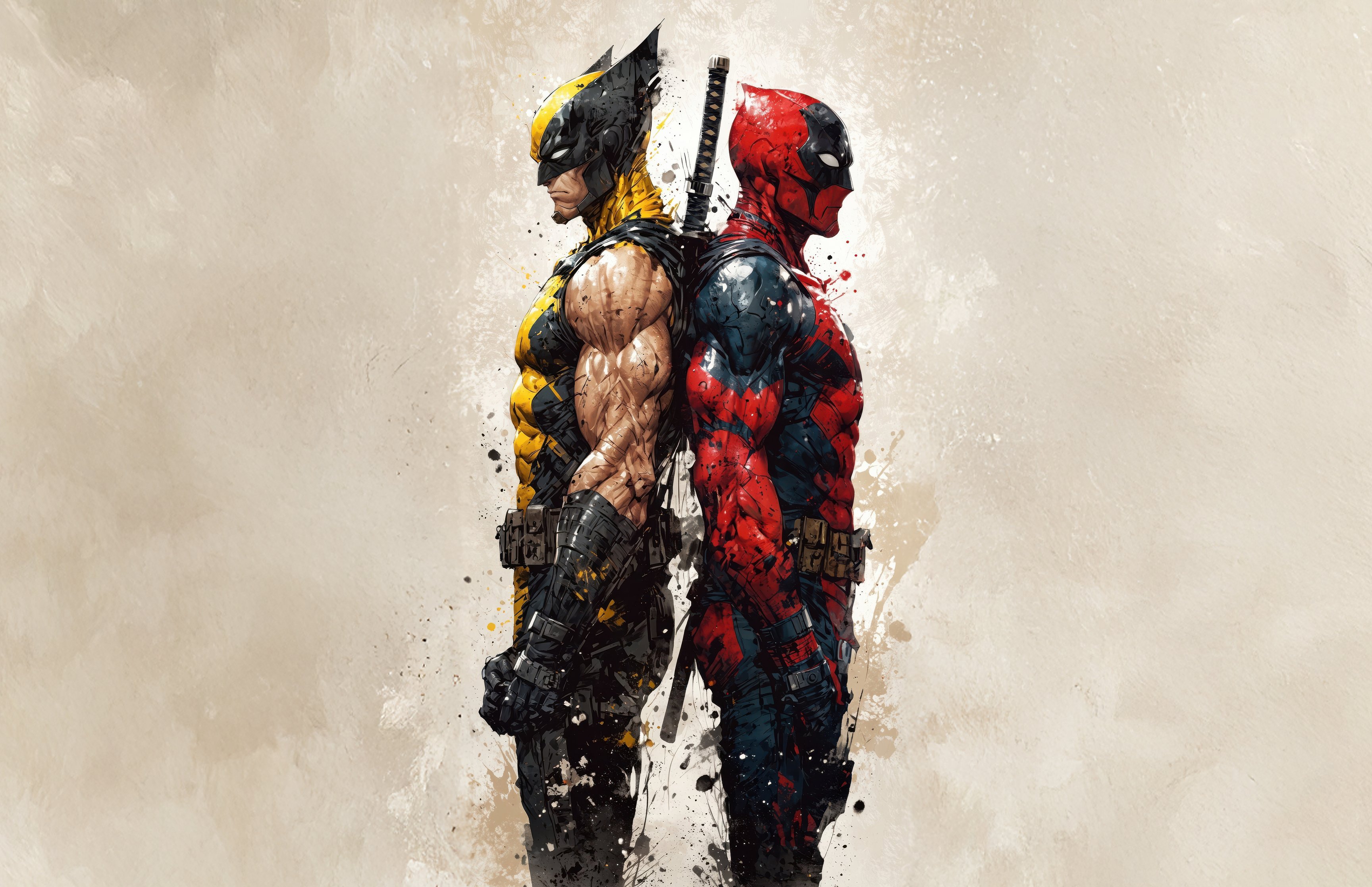 Deadpool and Wolverine - Wallpapers for Apple MacBook 16.2″ in 3456x2234 resolution