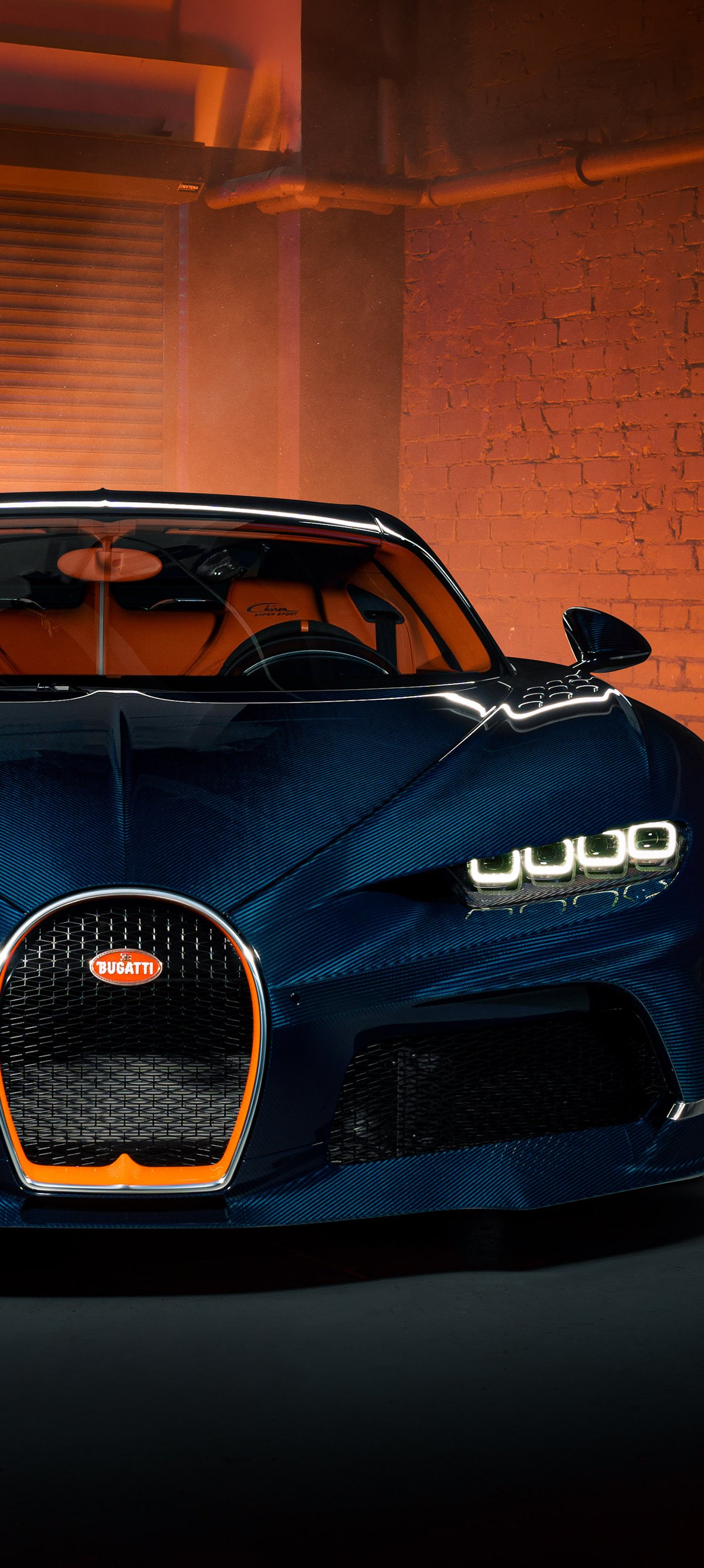 Bugatti Chiron Super Sport front view - Wallpapers for Xiaomi 15 in 1200x2670 resolution