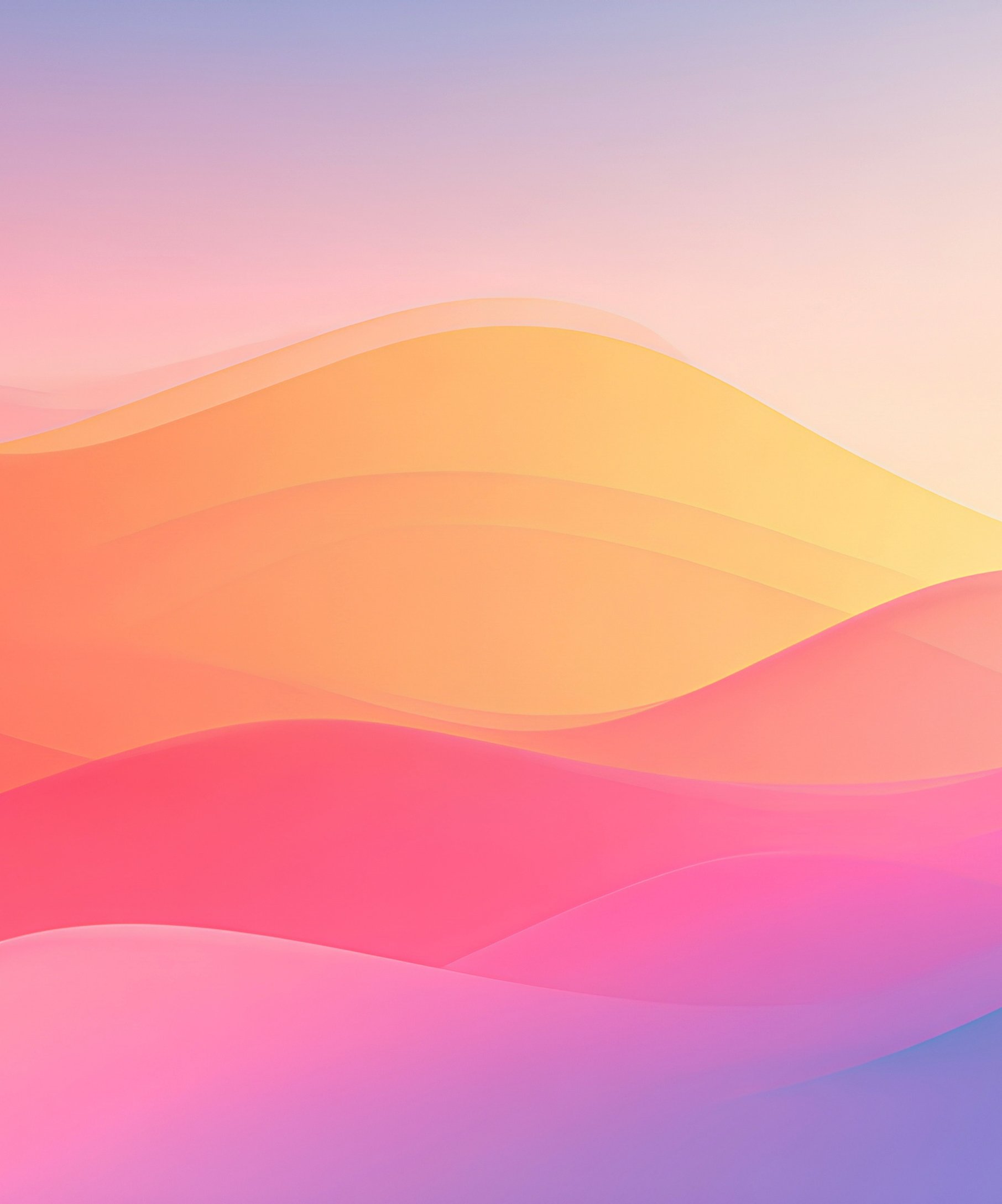 Pink waves - Wallpapers for Samsung Galaxy Z Fold4/Z Fold5/Z Fold6 in 1812x2176 resolution
