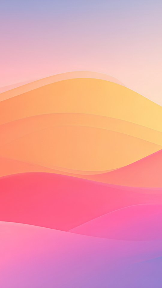 Pink waves - Wallpapers for Samsung, HTC, Sony in 540x960 resolution