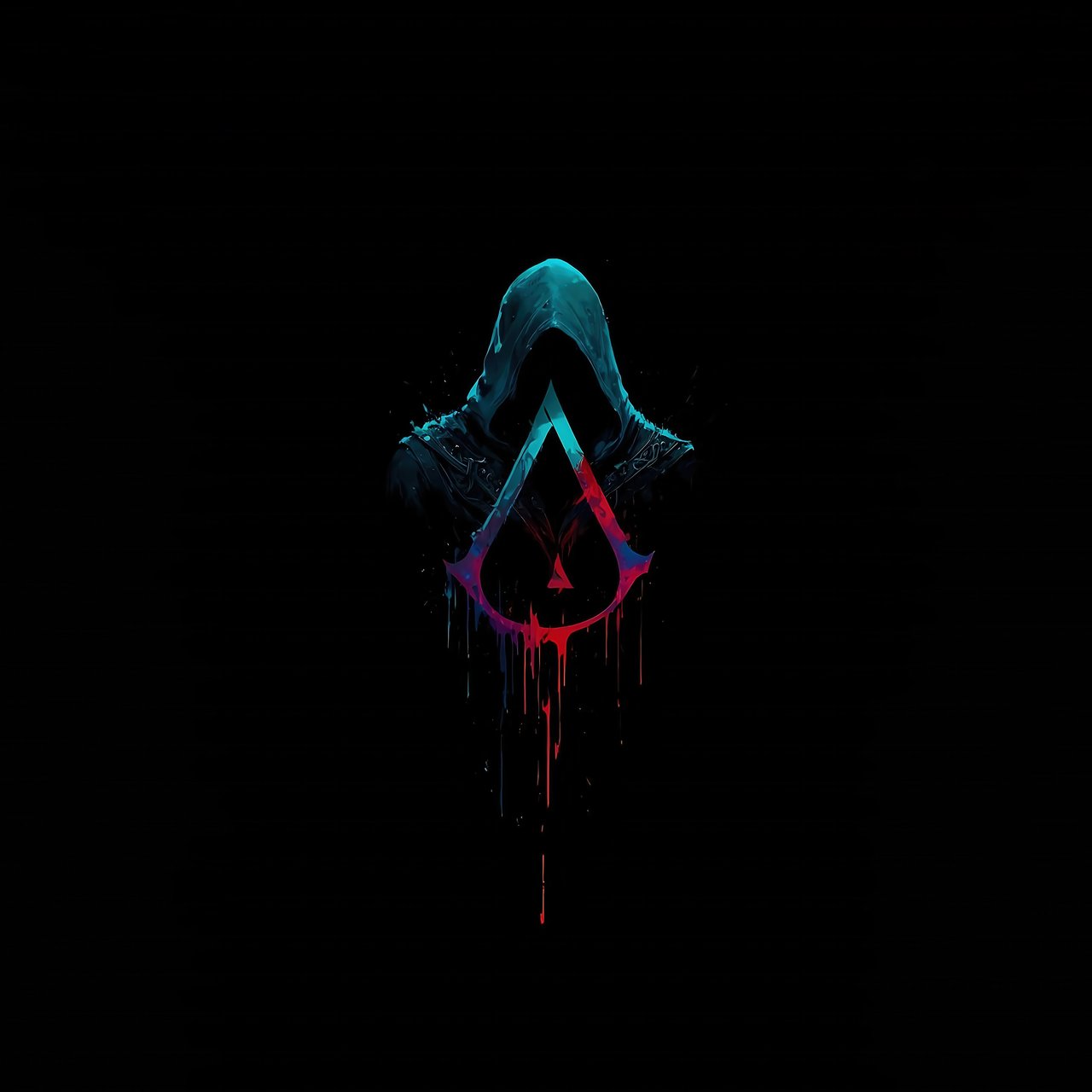 The Assassins Creed logo - Wallpapers for Lenovo, Huawei in 1280x1280 resolution