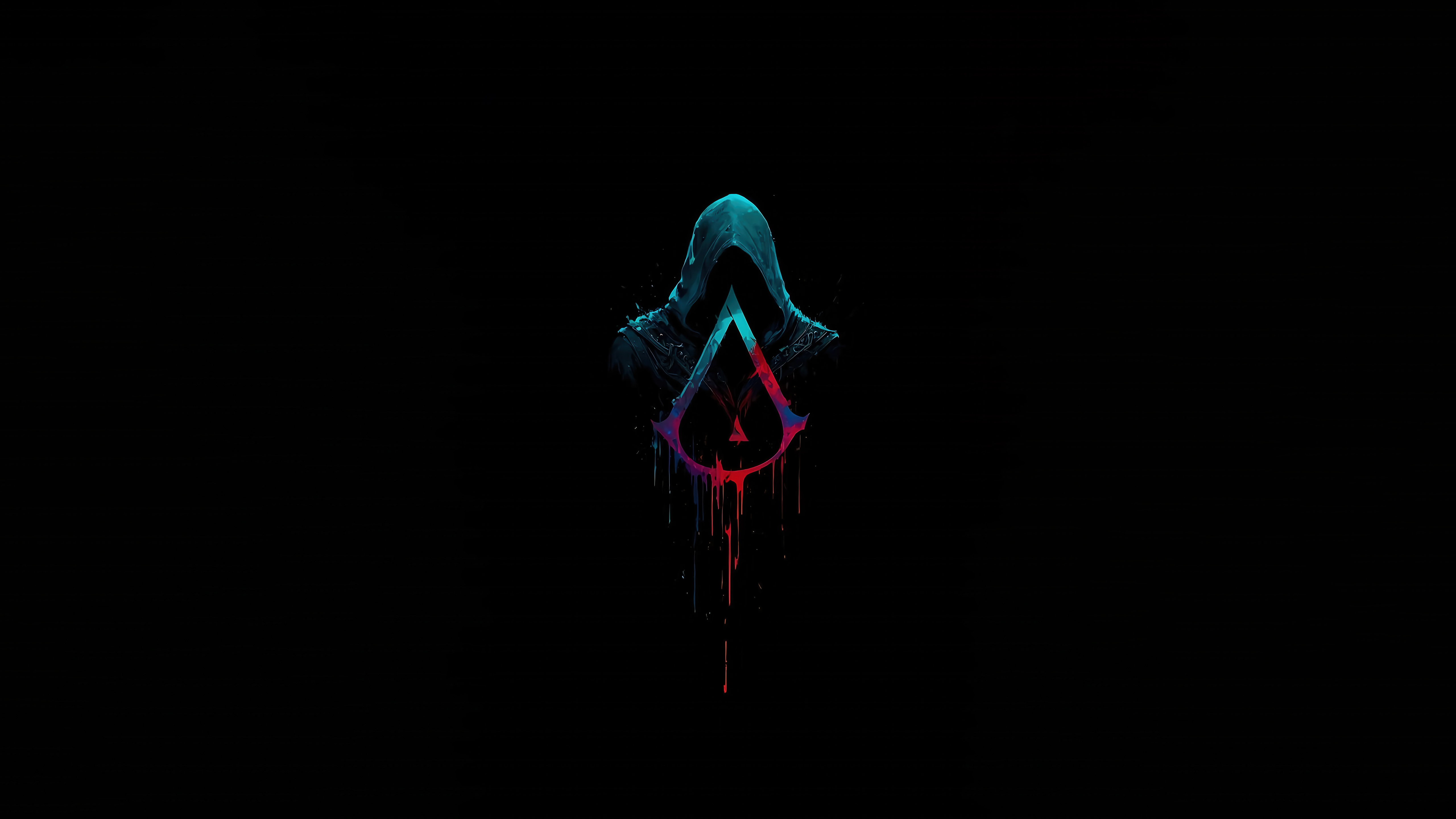 Логотип Assassins Creed - 5K обои в разрешении 5120x2880