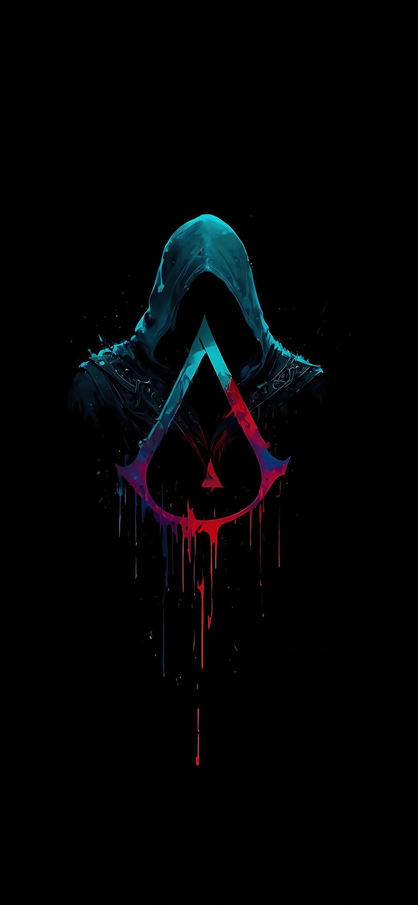 Логотип Assassins Creed - Обои для iPhone 11/XR в разрешении 828x1792