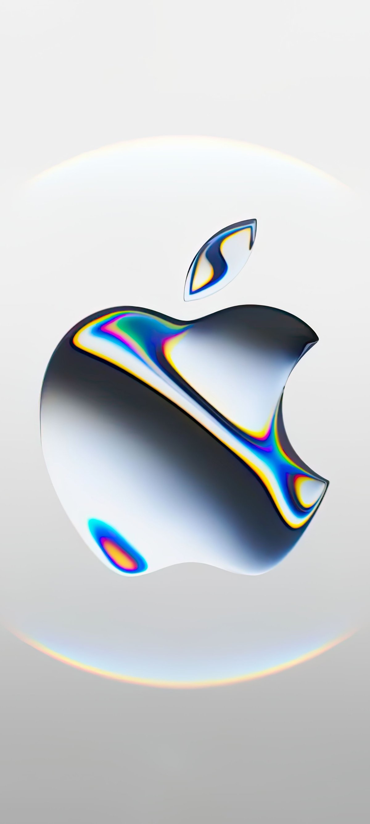 Apple logo with liquid glass effect - Wallpapers for Xiaomi 15 in 1200x2670 resolution