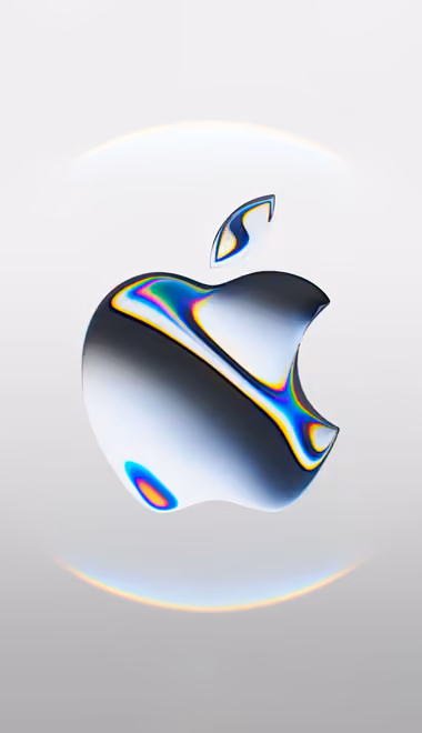 Contour Wallpapers for Xiaomi 17/17 Pro (1220x2608): Apple Inc, logo, glass, minimalism