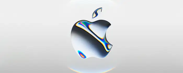 UltraWide 32:9 обои (5120x1440): Apple Inc, логотип, стекло, минимализм