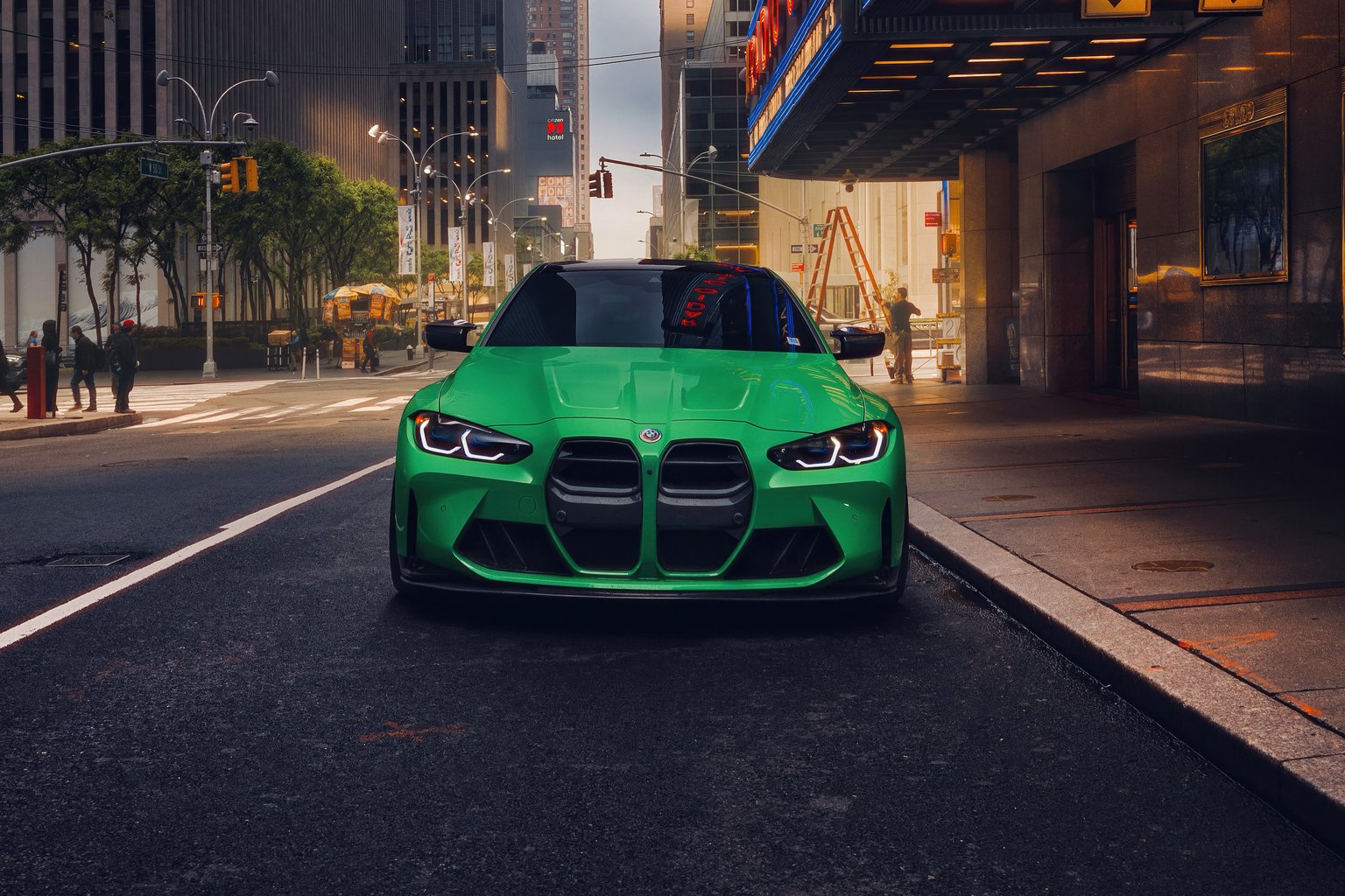 Green BMW M4 G82 - Microsoft Surface 12.4″ wallpapers in 1536x1024 resolution