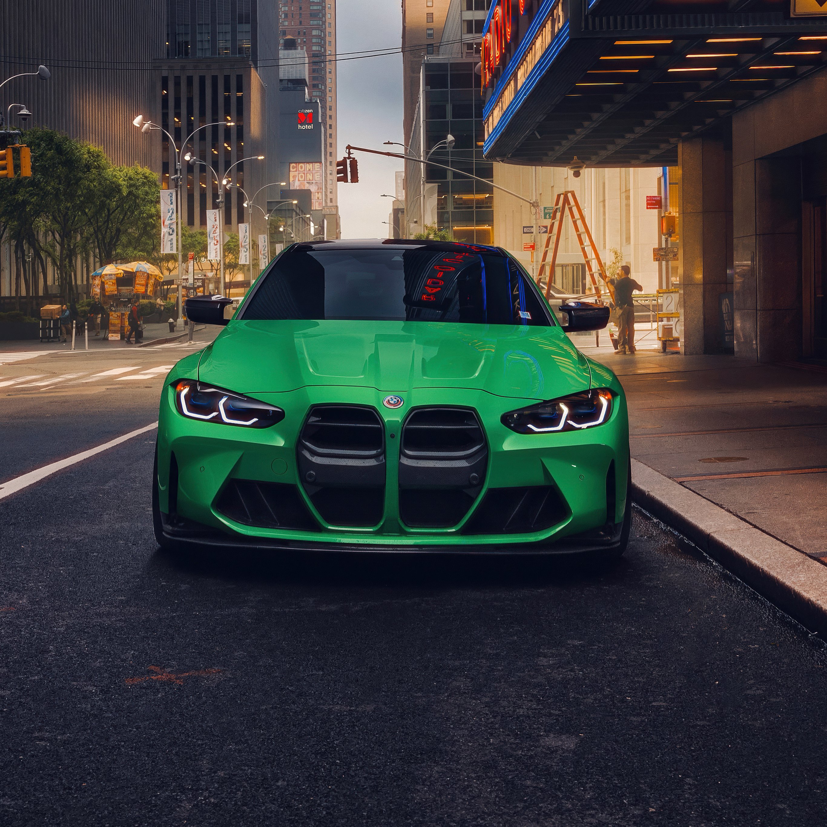 Green BMW M4 G82 - Wallpapers for iPad Pro 12.9″ in 2732x2732 resolution
