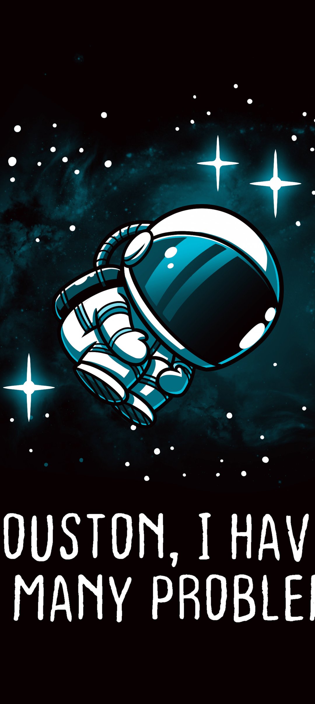 Cute astronaut floating - Wallpapers for Samsung Galaxy A13/A14/A53, Realme 12 Pro 5G, POCO M5 in 1080x2408 resolution