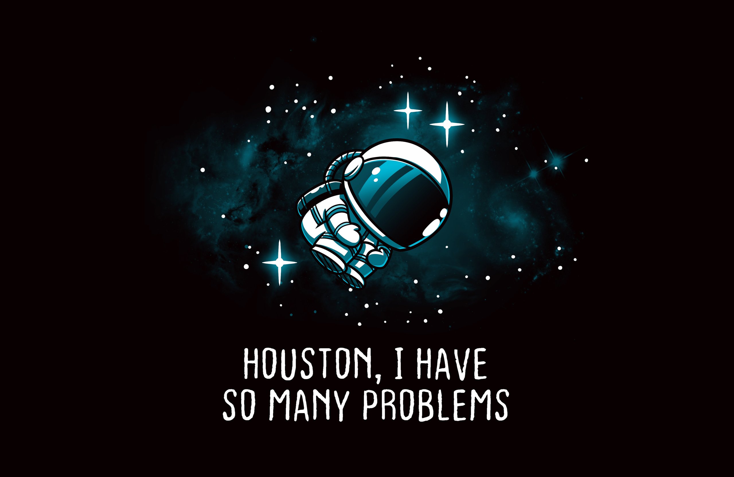 Cute astronaut floating - Wallpapers for Apple MacBook Air 13 M2″ in 2560x1664 resolution
