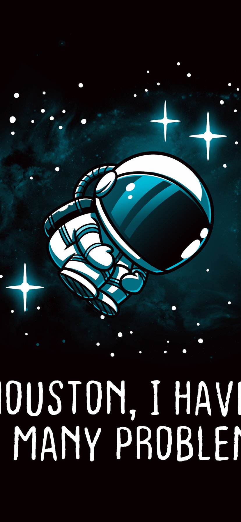 Cute astronaut floating - Wallpapers for iPhone 11/XR in 828x1792 resolution