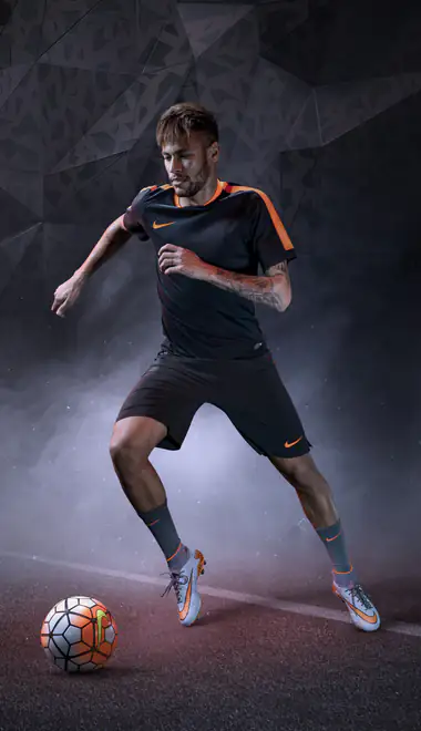 Sport wallpapers: Neymar, ball, Nike, kick