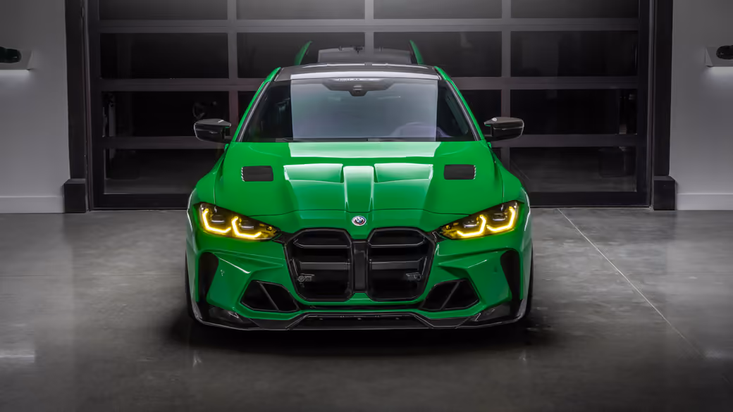 BMW M4 GTS Vorsteiner front view — desktop and phone wallpaper, free download