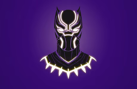 Movies wallpapers: Black Panther, Marvel, minimalism, comic