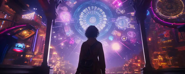 UltraWide 32:9 wallpapers (3840x1080): portal, futurism, light, girls