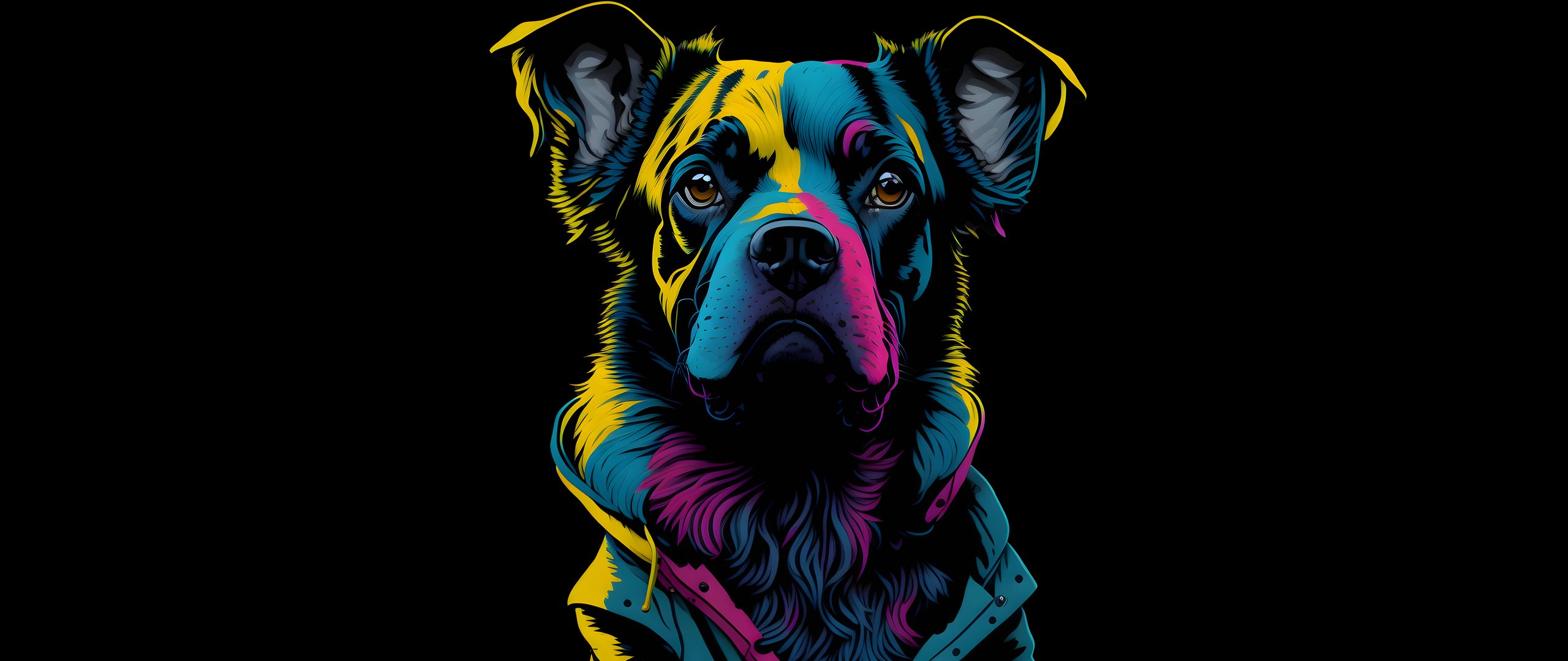 Dog in the jacket - UltraWide 21:9 wallpapers in 2560x1080 resolution