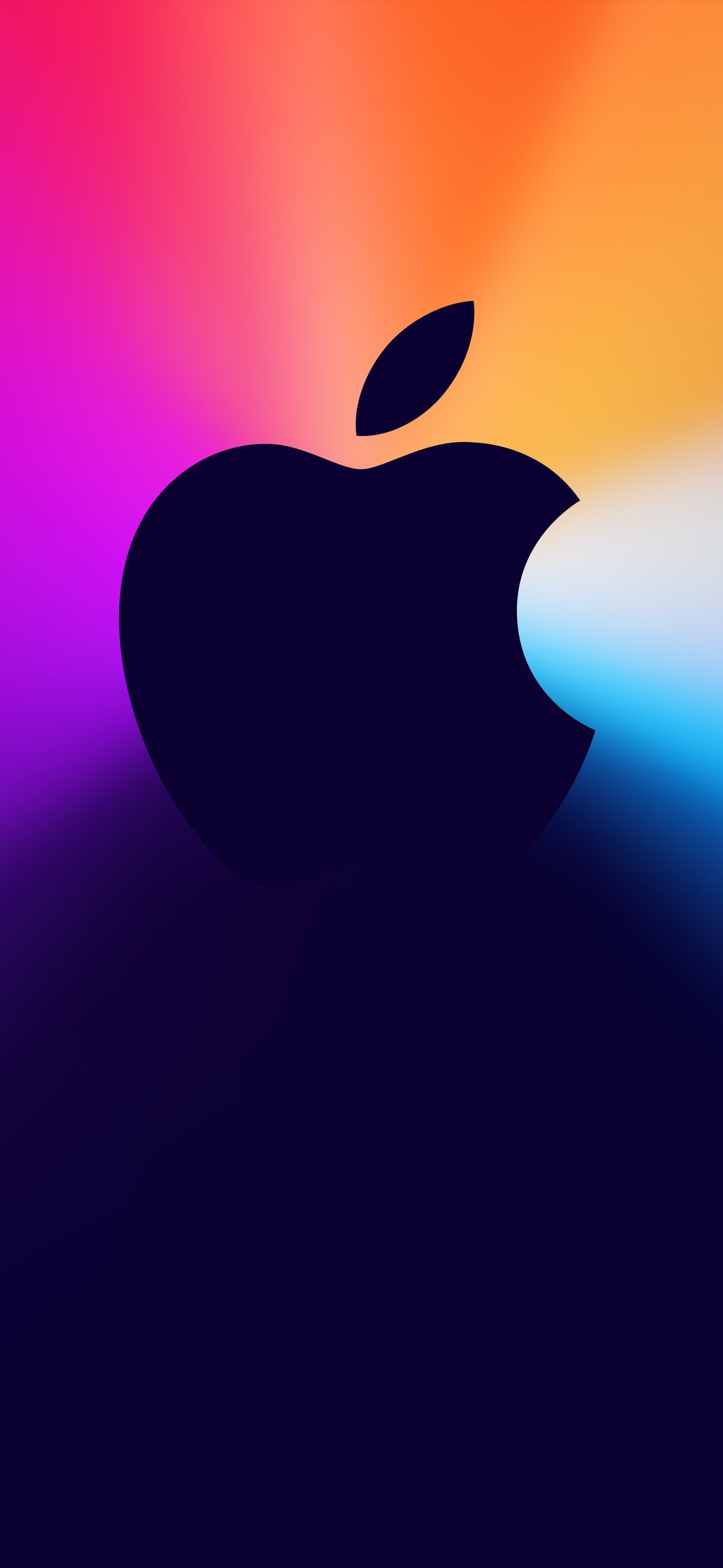 Apple logo with light rays - Wallpapers for iPhone 15 Pro Max/14 Pro Max in 1290x2796 resolution