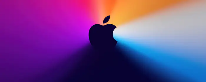 UltraWide 32:9 обои (5120x1440): Apple Inc, минимализм, логотип, креативность