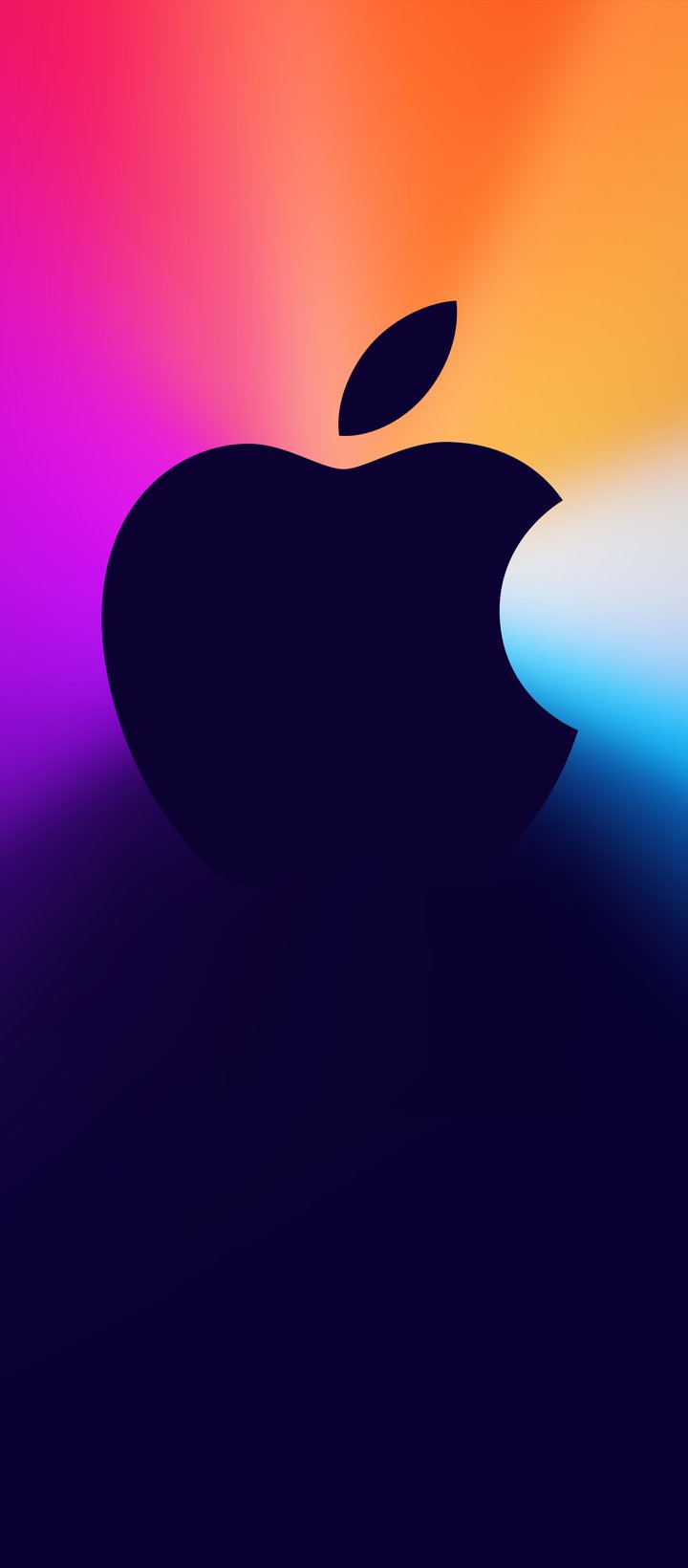 Apple logo with light rays - Wallpapers for Xiaomi Redmi 14C, POCO C71/C75/M7, Infinix Note 8 in 720x1640 resolution