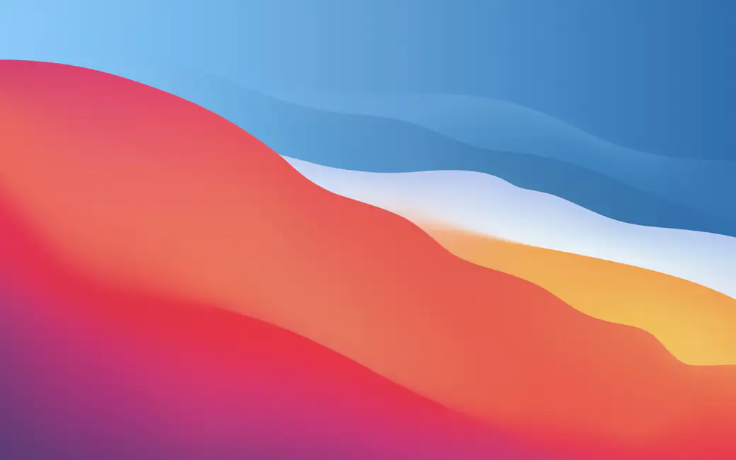 Multi-colored vector waves — desktop and phone wallpaper, free download