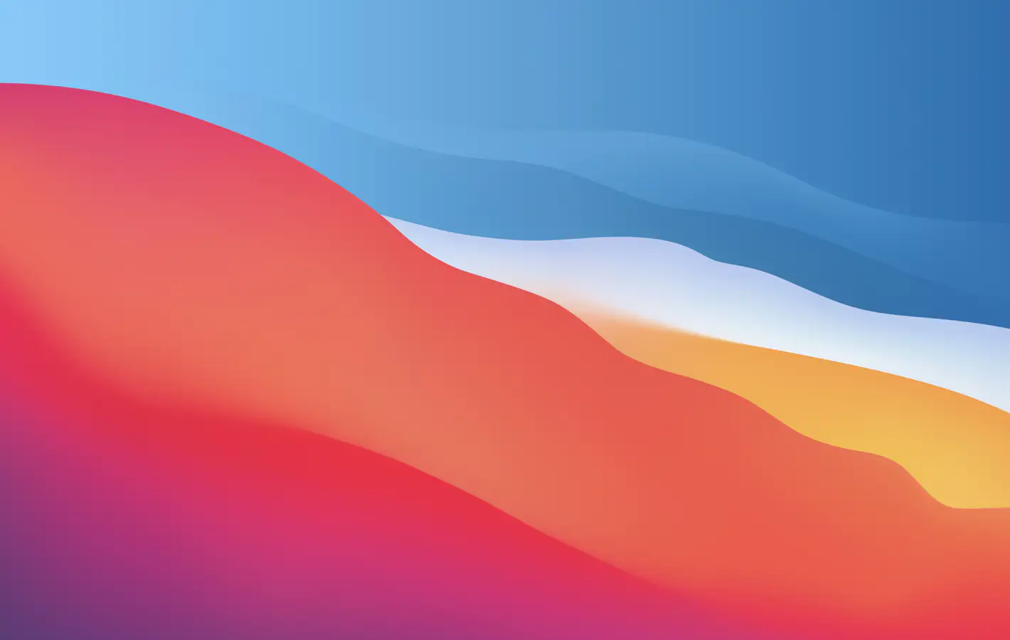 Multi-colored vector waves — desktop and phone wallpaper, free download