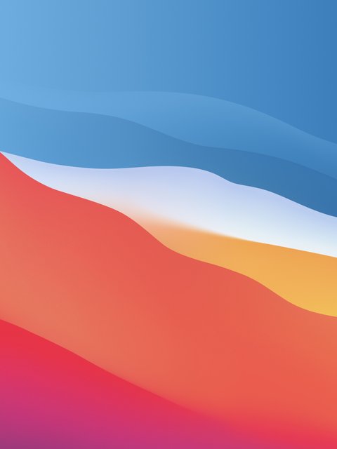 Multi-colored vector waves - Wallpapers for HTC/BlackBerry in 480x640 resolution