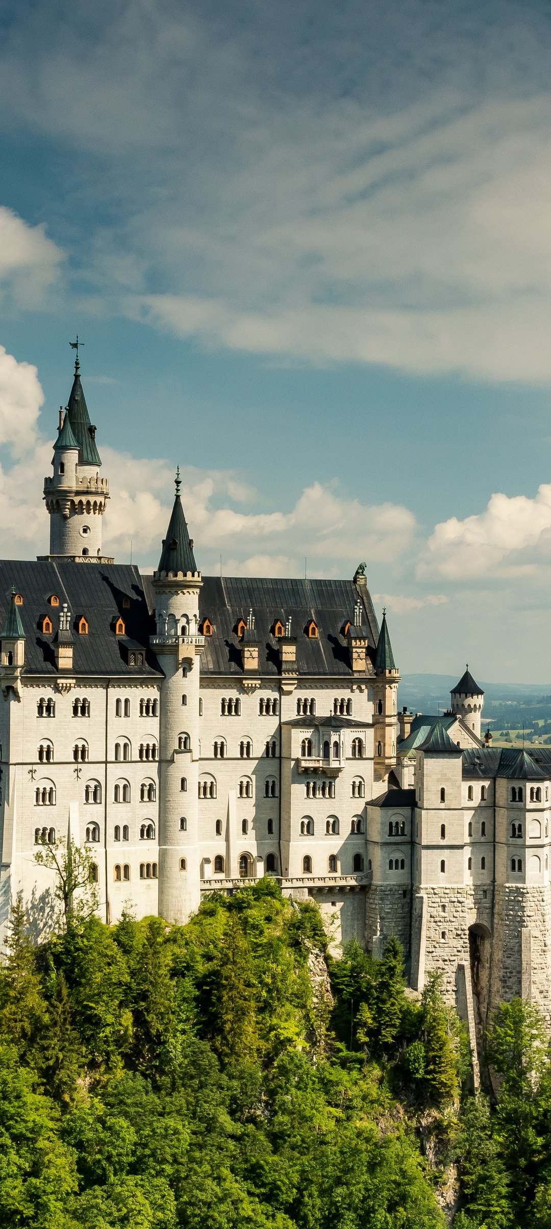 Neuschwanstein Castle in Bavaria - Wallpapers for Samsung Galaxy A13/A14/A53, Realme 12 Pro 5G, POCO M5 in 1080x2408 resolution