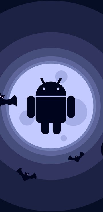 Android logo with bats - Wallpapers for Samsung in 360x740 resolution