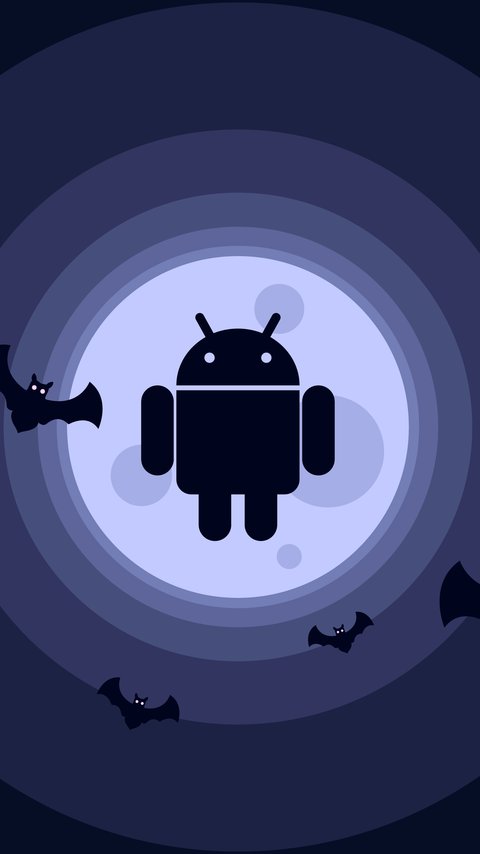Android logo with bats - Wallpapers for LG/ASUS in 480x854 resolution