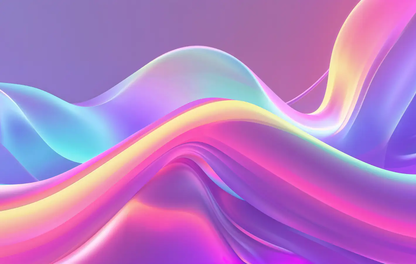 Soft glamorous waves — desktop and phone wallpaper, free download