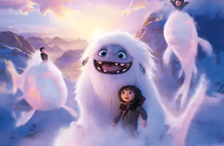 Dual Monitor Wallpapers Sun (7680x2160): Abominable, mountains, clouds, child
